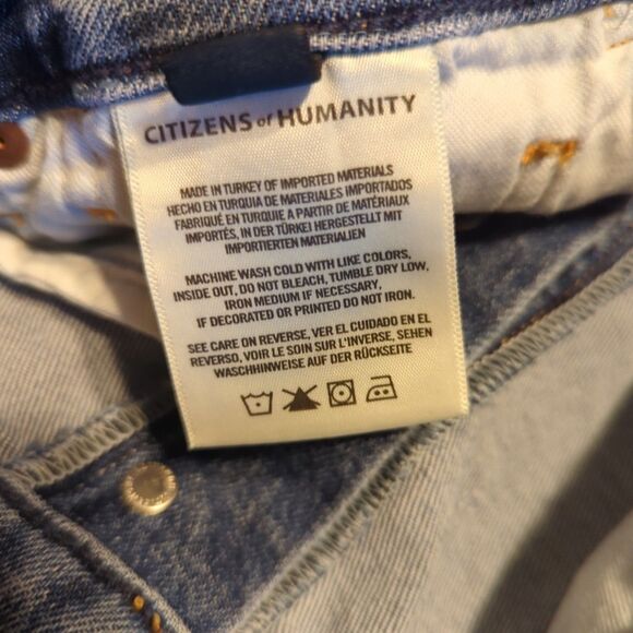 Citizens of Humanity Charlotte Jeans Womens 31 High Rise Straight Button Fly - Picture 9 of 10